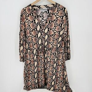 Margaux Riviera Brown Snake print Dress Size 1X